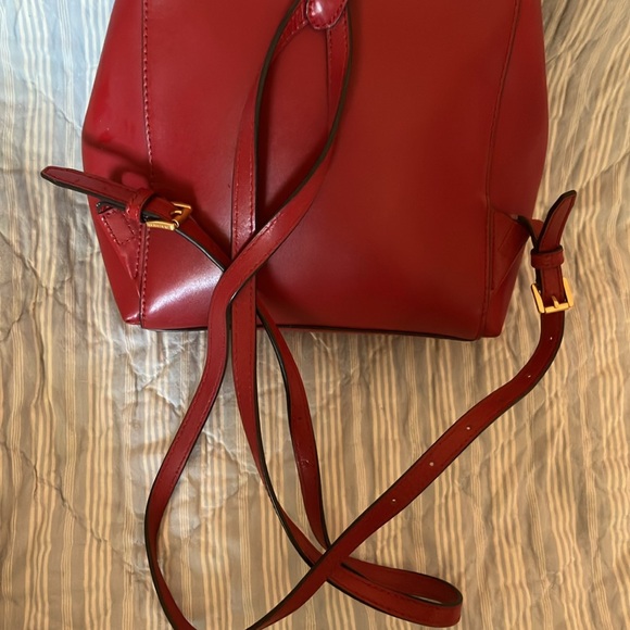 Michael Kors Scarlet Leather Backpack with Gold Hardware main image 9
